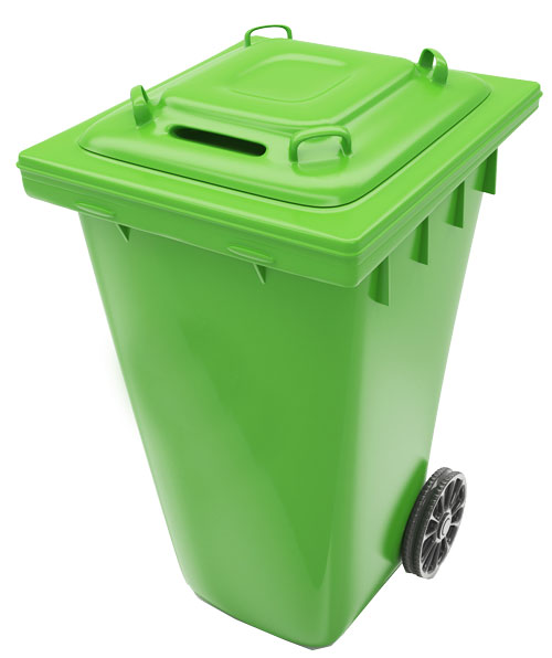 Bac conforme pour la collecte des matières recyclables